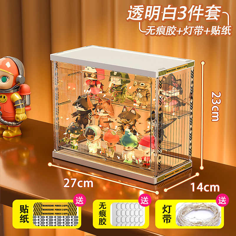 ブラインドボックス公仔収納展示棚透明防塵レゴ手作り置物展示棚泡マット展示箱|undefined