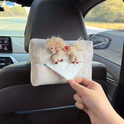 Women's Car Tissue Hanging Bag, Armrest Car tissue box/set