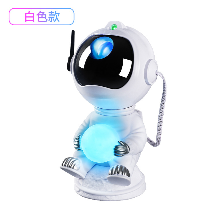 Lámpara de cielo estrellado de astronauta transfronterizo, lámpara de proyección de la luna, lámpara de audio Bluetooth, lámpara de noche de dinosaurio, lámpara de ambiente, luz nocturna