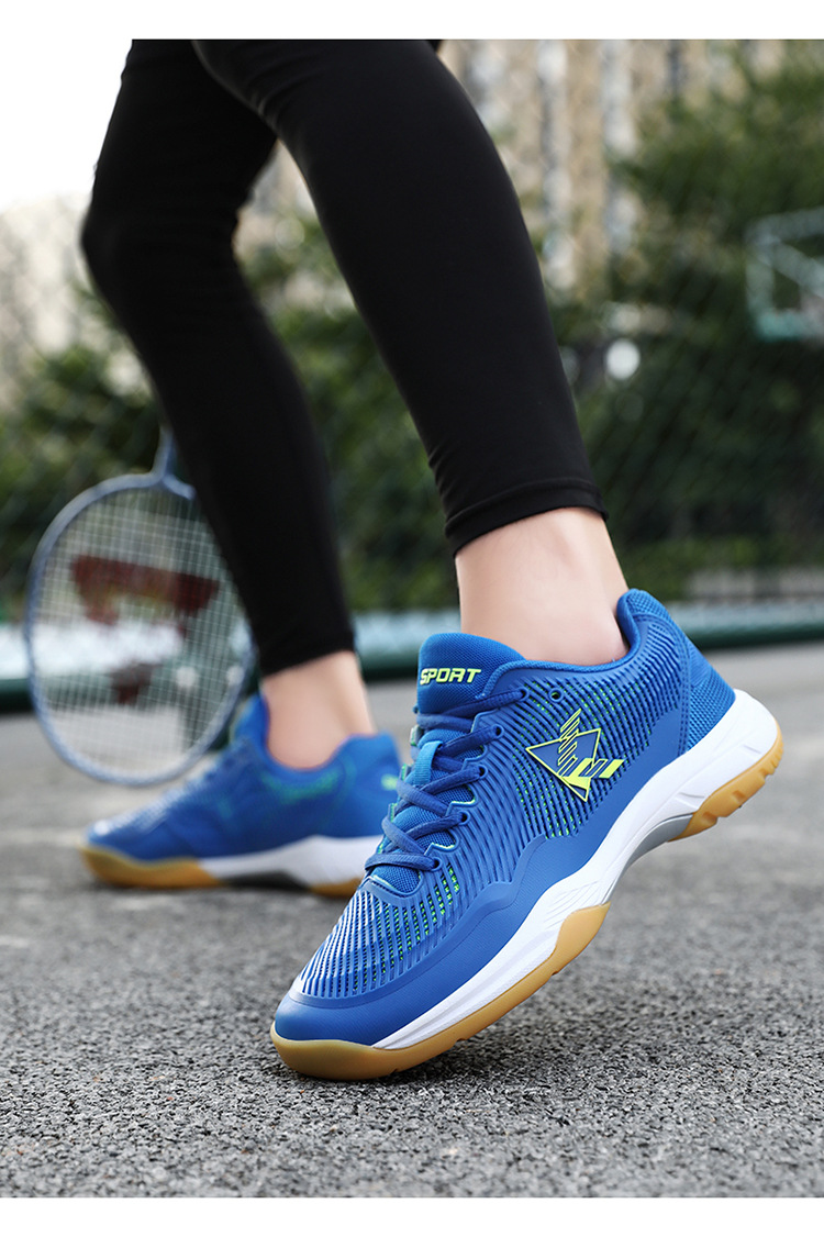 Zapatos de bádminton estilo pareja, competiciones deportivas de estudiantes jóvenes de entrenamiento profesional, zapatos de voleibol para mujeres, anti_voghion.com