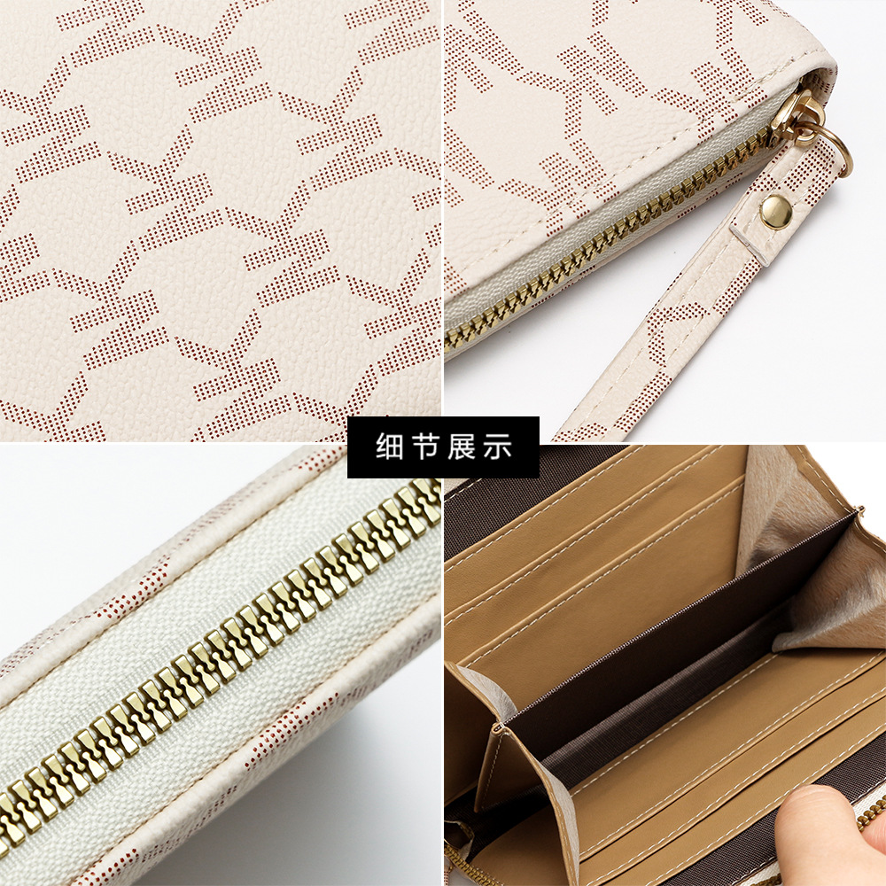 Nuevo bolso de mujer impresa bolso de mano de mujer gran capacidad bolsa de tarjetas casuales bolsa de cambio bolsa de licencia de conducir bolsa