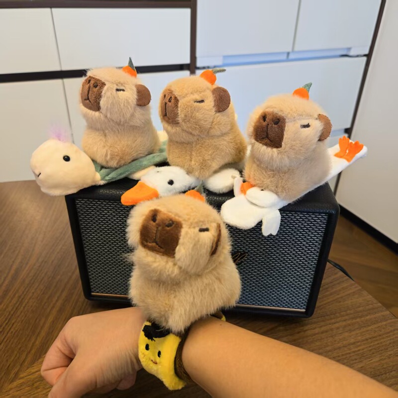 かわいいカピバラスナップサークルぬいぐるみ人形ブレスレットバッグペンダントキーホルダー布人形人形|undefined