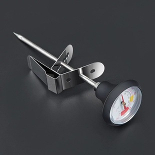 Coffee Thermometer, Matching Hand-Brewed Coffee Pot, Clip-On Thermometer, Stainless Steel Pointer Thermometer