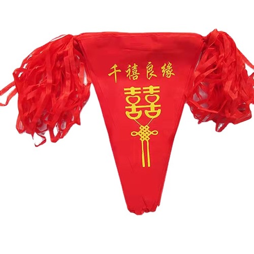 Marriage Courtyard Decoration: Colorful Banners, Triangular Banners, Lanterns, Small Hanging Banners, 