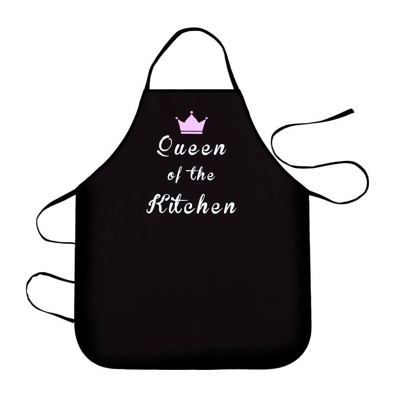 Fábrica de suministro transfronterizo de cocina para el hogar delantal de cocina a prueba de aceite impermeable cintura delgada de las mujeres abrigo transpirable impresión de los hombres