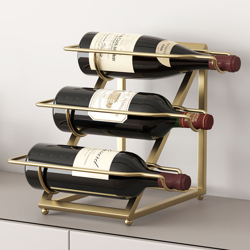 Red Wine Rack Horizontally Placed Wine Bottles Living Room Red Wine Cabinet Wine Rack Iron Display Rack Home Wine Cabinet Ornaments