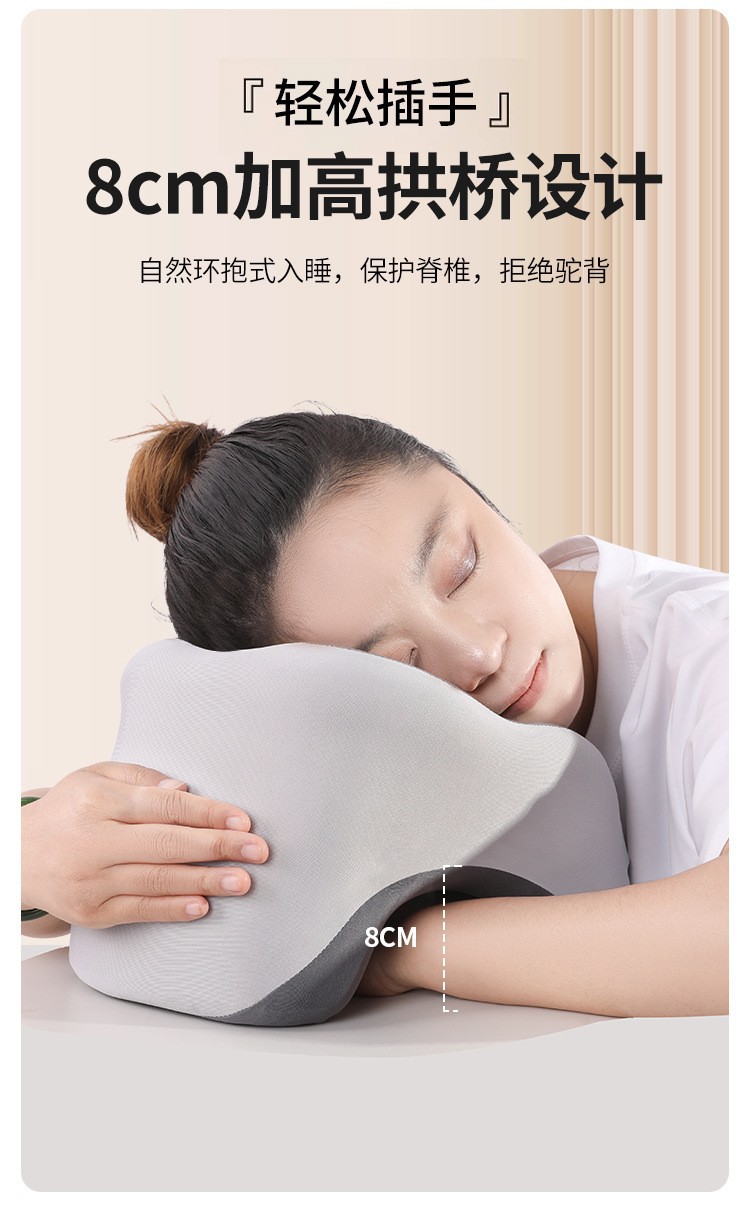 Cross-Border Nap Pillow, Office Slow Rebound Memory Foam Sleeping Pillow, Student Neck Pillow, Airplane Travel U-Shaped Pillow