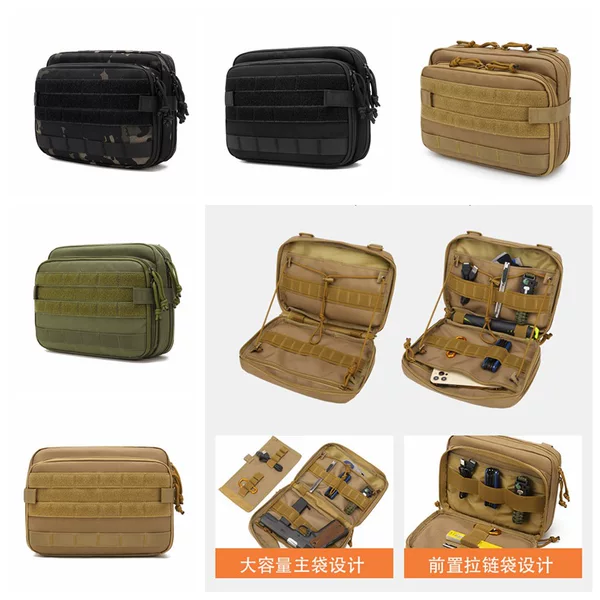 Outdoor Tactical Enhanced Condor Bag Molle Miscellaneous Bag Storage Bag Outdoor Portable First Aid Bag Large Medical Bag