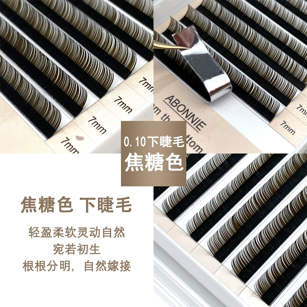 Caramel coffee soft mixed brown eyelash extension for eyelashes, false eyelashes