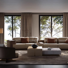 昆仑沙发电动功能沙发 别墅大平层客厅模块沙发真皮沙发