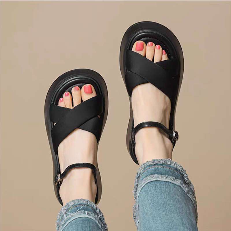 Sandallas deportivas de suela gruesa para mujeres 2026 explosión universal hombre pequeño alto aumento cómodo sandalias romanas para mujeres