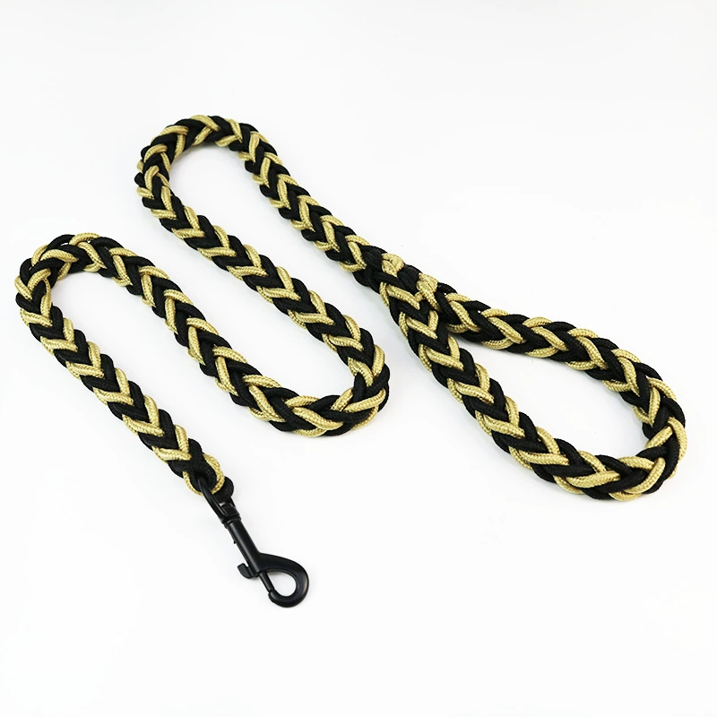 Поводок для собак (JINJIA) 8-нитевой косичка из верёвки, длина 1,3 м × 5 см, прочный для средних и крупных собак