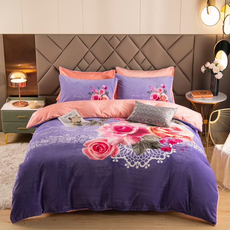 牛奶绒繁花似锦-盛世花开