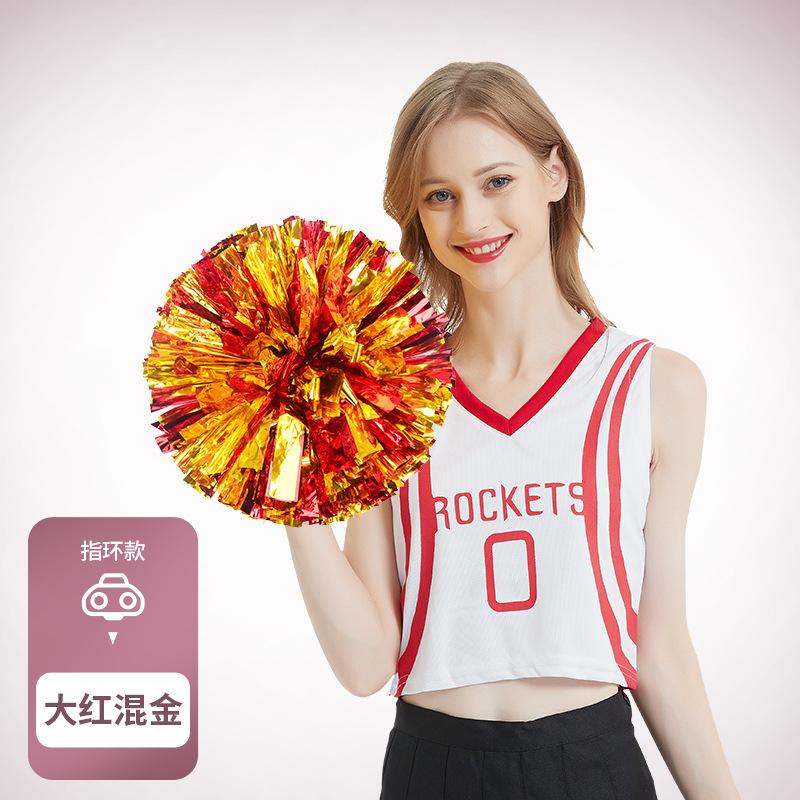 Porristas Bola de flores porristas mano flor mano sacudida flor danza rendimiento mano flor porristas flor bola de color rendimiento