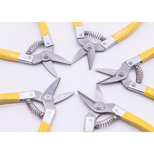 Rao Ding Small Yellow Garden Shears Fruit Harvesting Anti-Slip Handle Pruning Shears Gardening Landscape Tool Shears - 20 Pieces