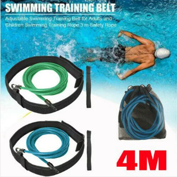 Cross-border swimming resistance bands, swimming auxiliary equipment, strength training equipment, tension bands, elastic ropes, waistband sets, and gear