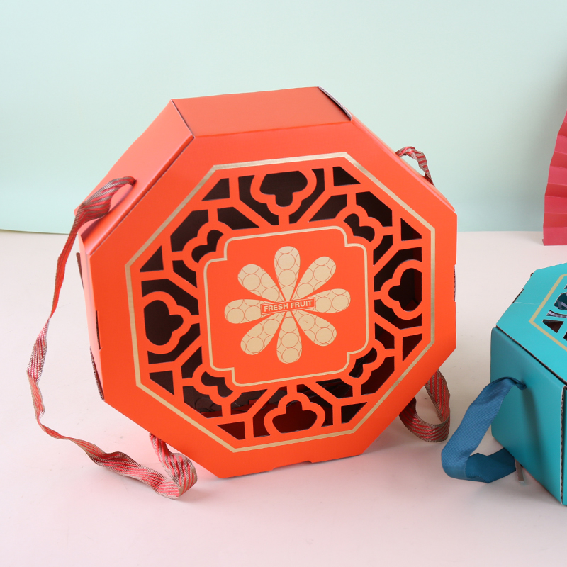 Caja de embalaje de melocotón de agua, caja de melocotón de miel, caja de regalo vacía, caja de regalo general, caja de cartón de melocotón amarillo, stock