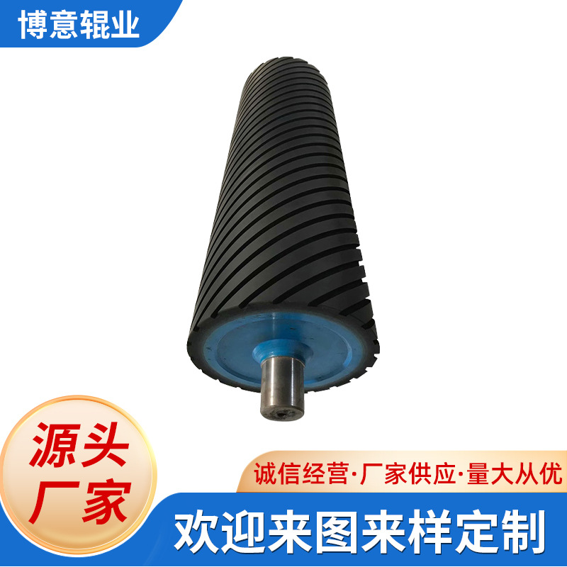 厂家供应砂光辊砂光机胶辊 塑料机械类胶辊系列切槽胶辊 重新包胶