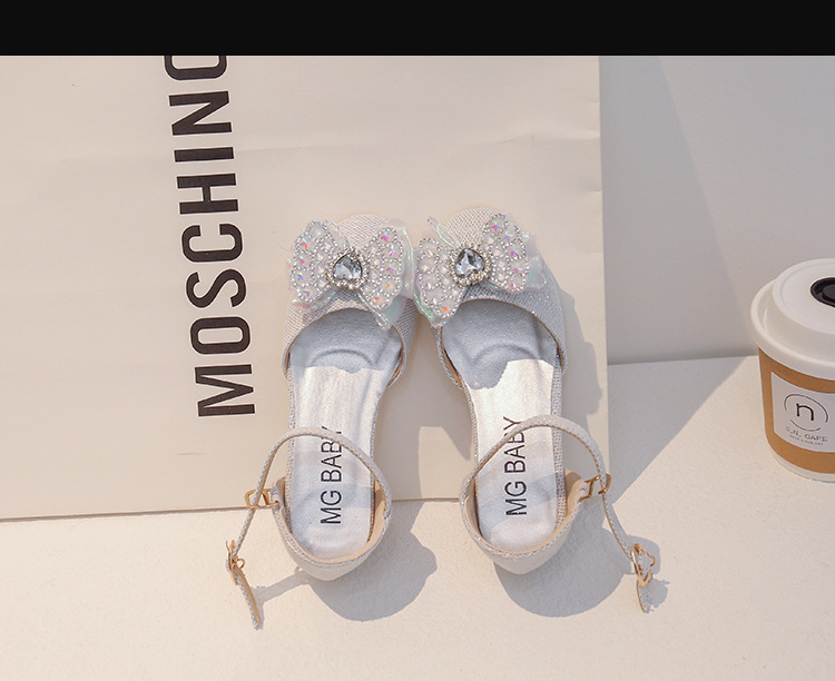 Kinder 2024 Frühjahr Neue Nette Mädchen Wasser Diamant Prinzessin Leder Kristall Baby Bogen Einzelnen Schuhe_voghion.com
