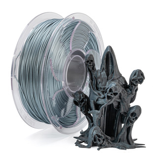 Tuosen 3D Printing Filament Pla Magic Two-Color Black + Silver 1kg Flash Pla Filament Magic Series 1kg