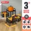 Square + [Three-layer Black] + Magnetic Suction + Vegetable Basket Removal