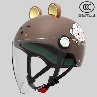Helmet Baby Four Seasons Safety – Motosiklet kaskı (dəbilqə) - little-wukong-3-16-years-old-can-be-worn-hd-long-mirror