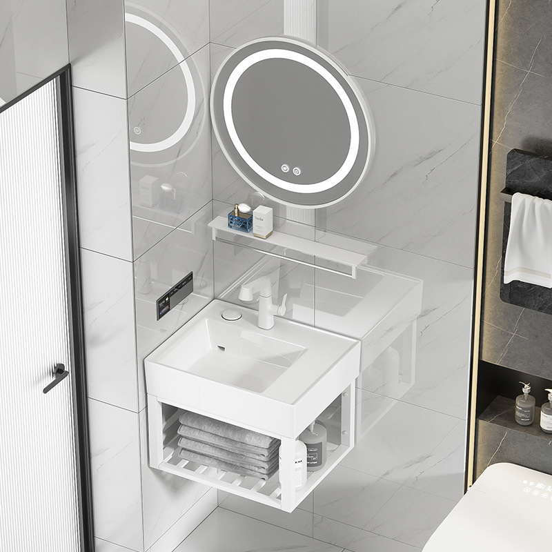 Baño simple lavabo tipo pared lavabo de acero inoxidable lavabo lavabo balcón lavabo pequeño lavabo de casa