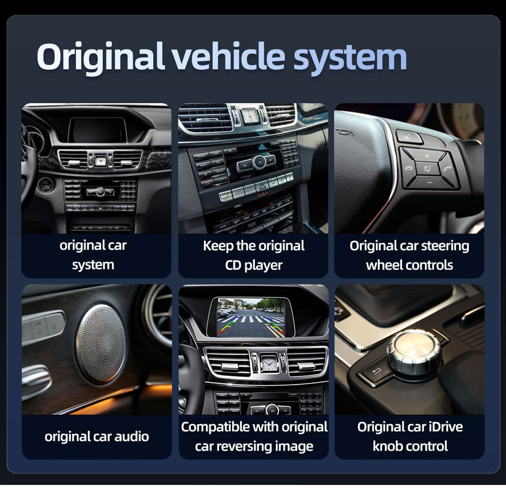 Linux System 7inch Is Suitable for Mercedes-Benz E-Class W212 Central Control Large-Screen Car Navigation Carplay Player