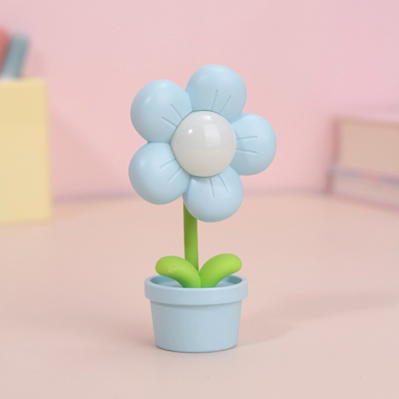 Blue, flowered