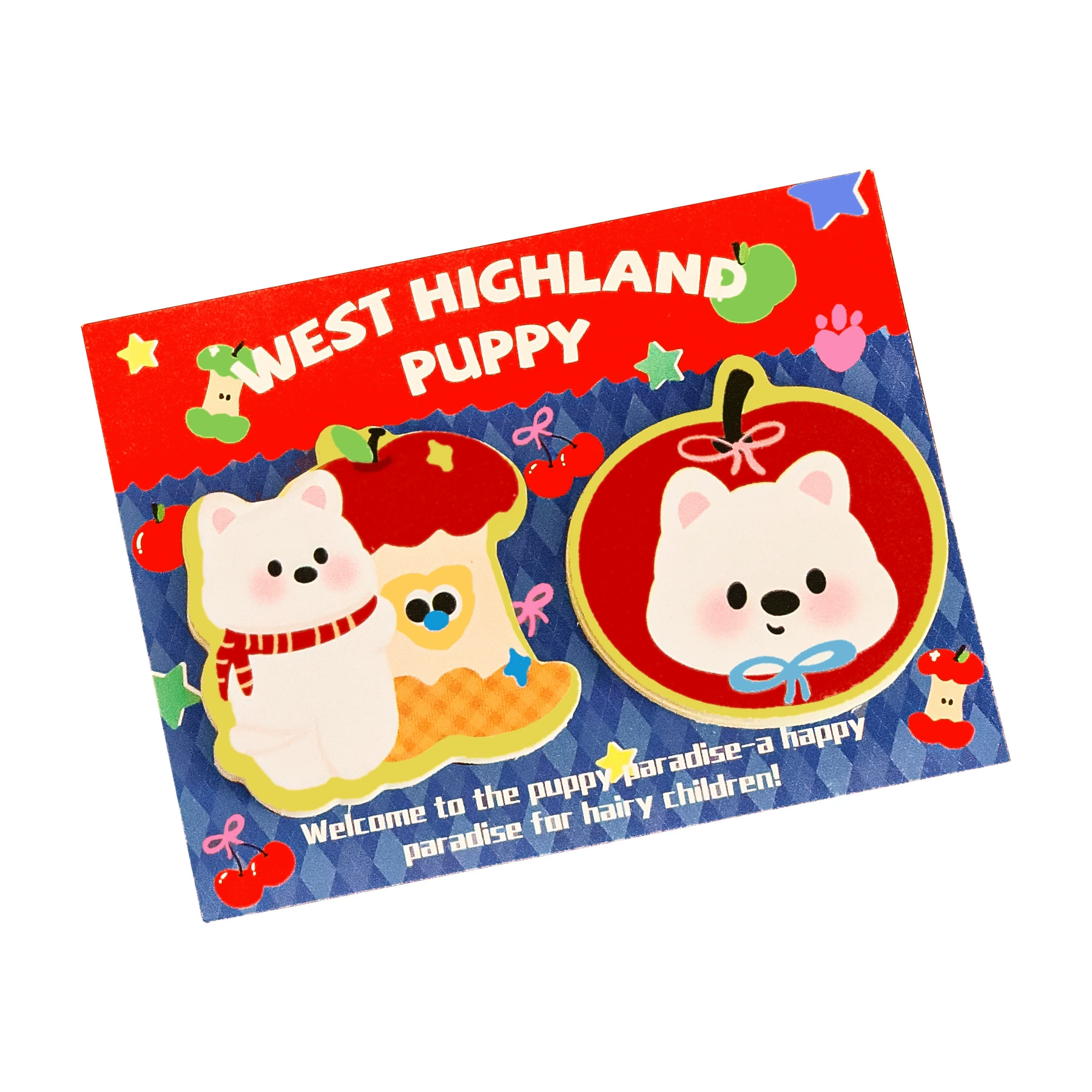 Карикатурные заметки-приколы Комбинация Записки Post-It West Highland Student Cute Handbook Note Paper Office Memo Message Poster N Times Poster