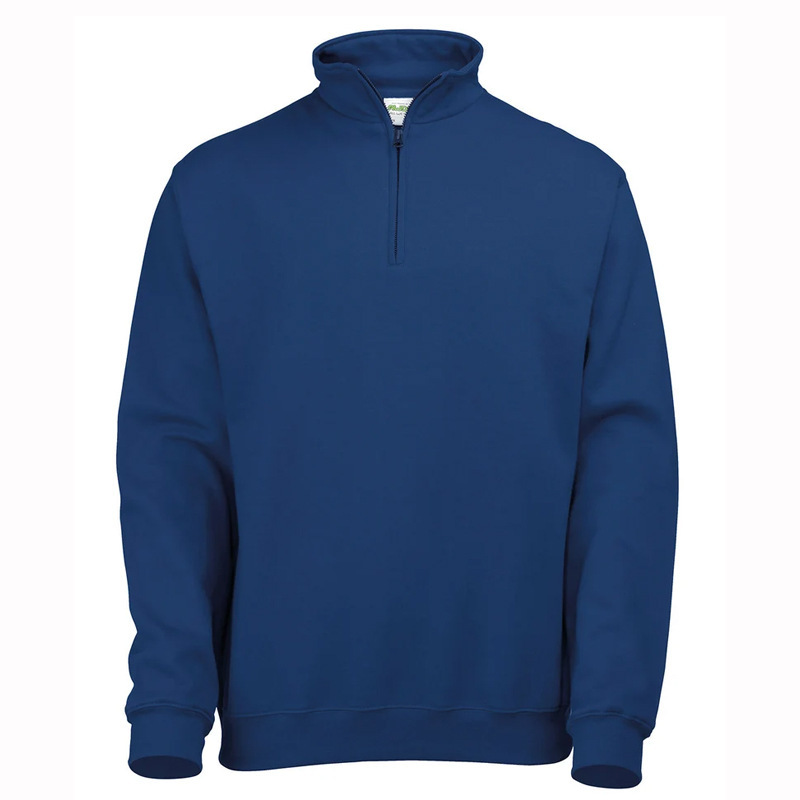 Cross-Border Men's Half-Zip 1/4 Zipper Vertical Collar Sweatshirt Pullover Pure Color Stand-Up Collar Sports Sweatshirt Cross-Border Men's Half-Zip 1/4 Zipper Vertical Collar Sweatshirt Pullover Pure Color Stand-Up Collar Sports Sweatshirt
