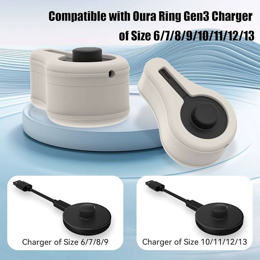 Новый зарядный набор с силиконовым защитным чехлом для кольца OURA RING Gen3, подходит для размеров 6-13