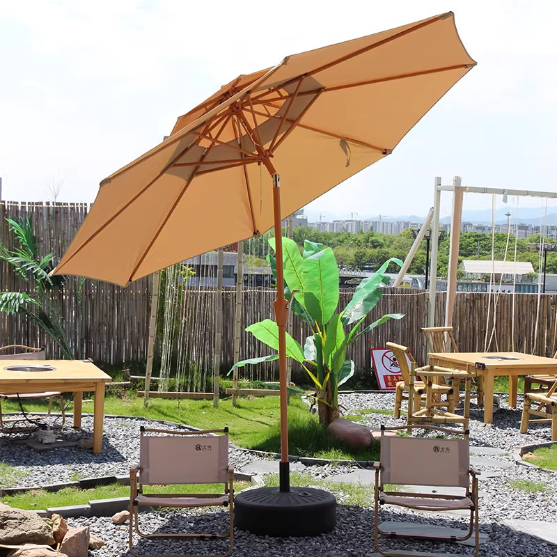 Sombrilla de Protección Solar para Exteriores, Parasol Grande para Publicidad, Sombrilla de Centro para Puestos, Sombrilla Impermeable para Patio, Sombrilla Romana para Balcón
