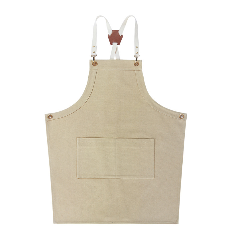 Coffee Restaurant Work Uniforms, Milk Tea, Hairdressing, Waiter, Hair Stylist, Floral Design, Washable Canvas, Multi-Color Apron