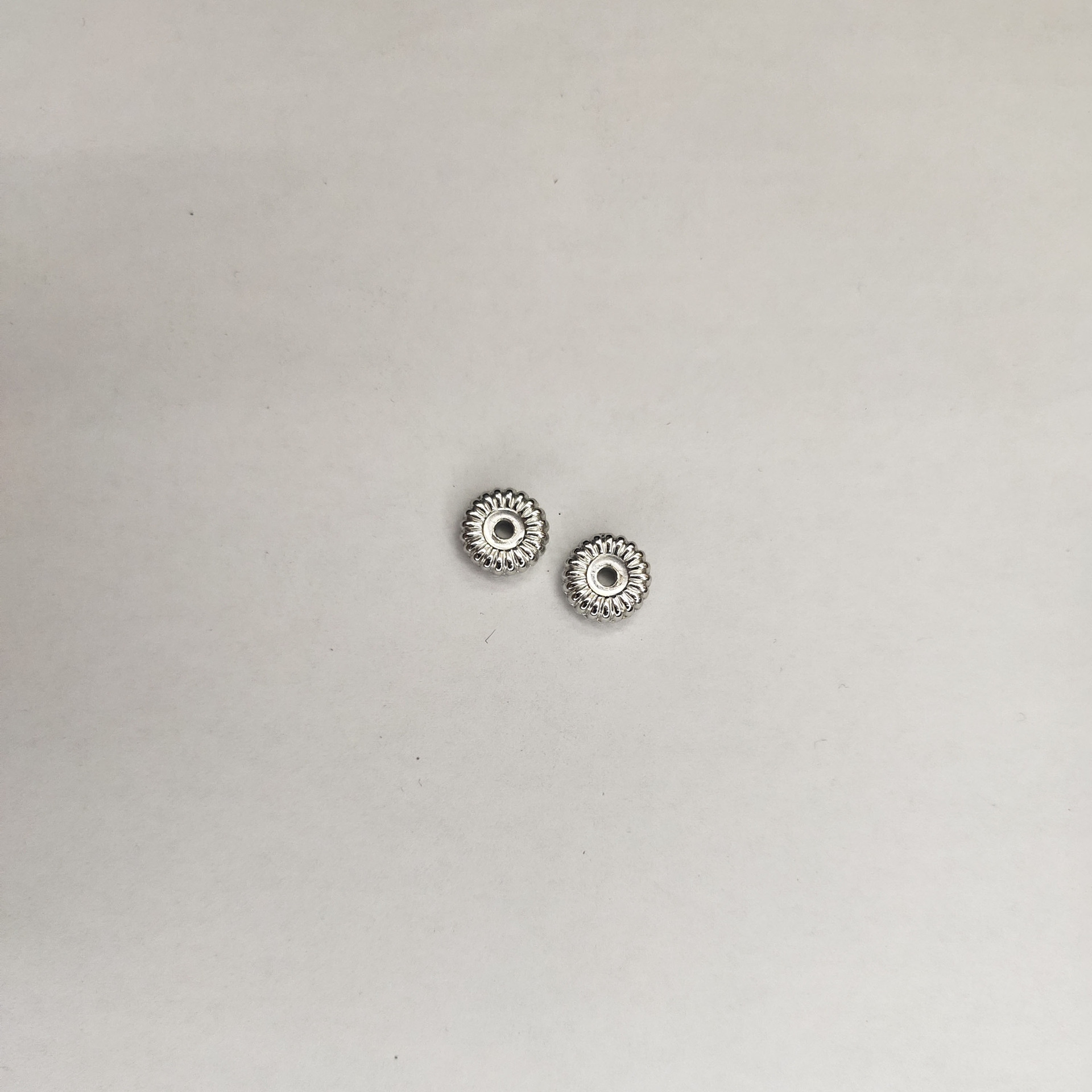 CCB电镀珠挂扣diy材料隔珠制作项链串珠散珠子吊坠饰品配件