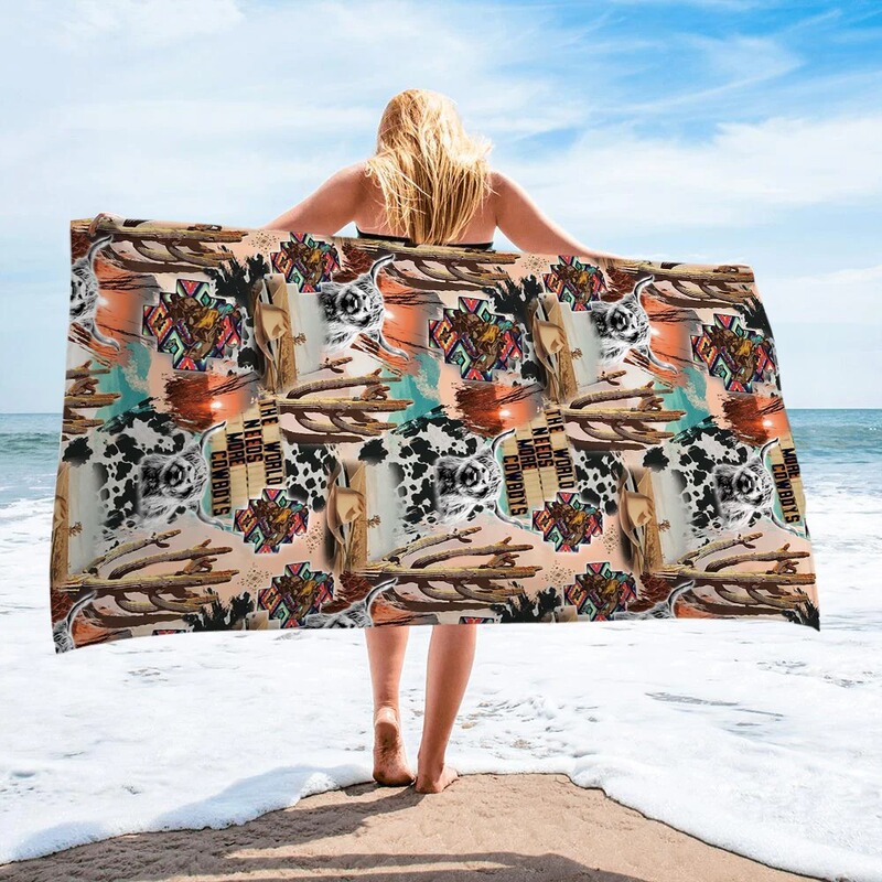 European and American style no sand quick-drying beach towel surf cape microfiber bath towel summer swimming travel towel