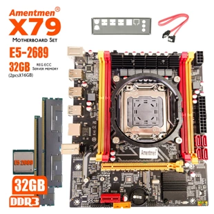 The new X79 motherboard with 2689 CPU 2 16G 1066 1333 memory desktop computer server set