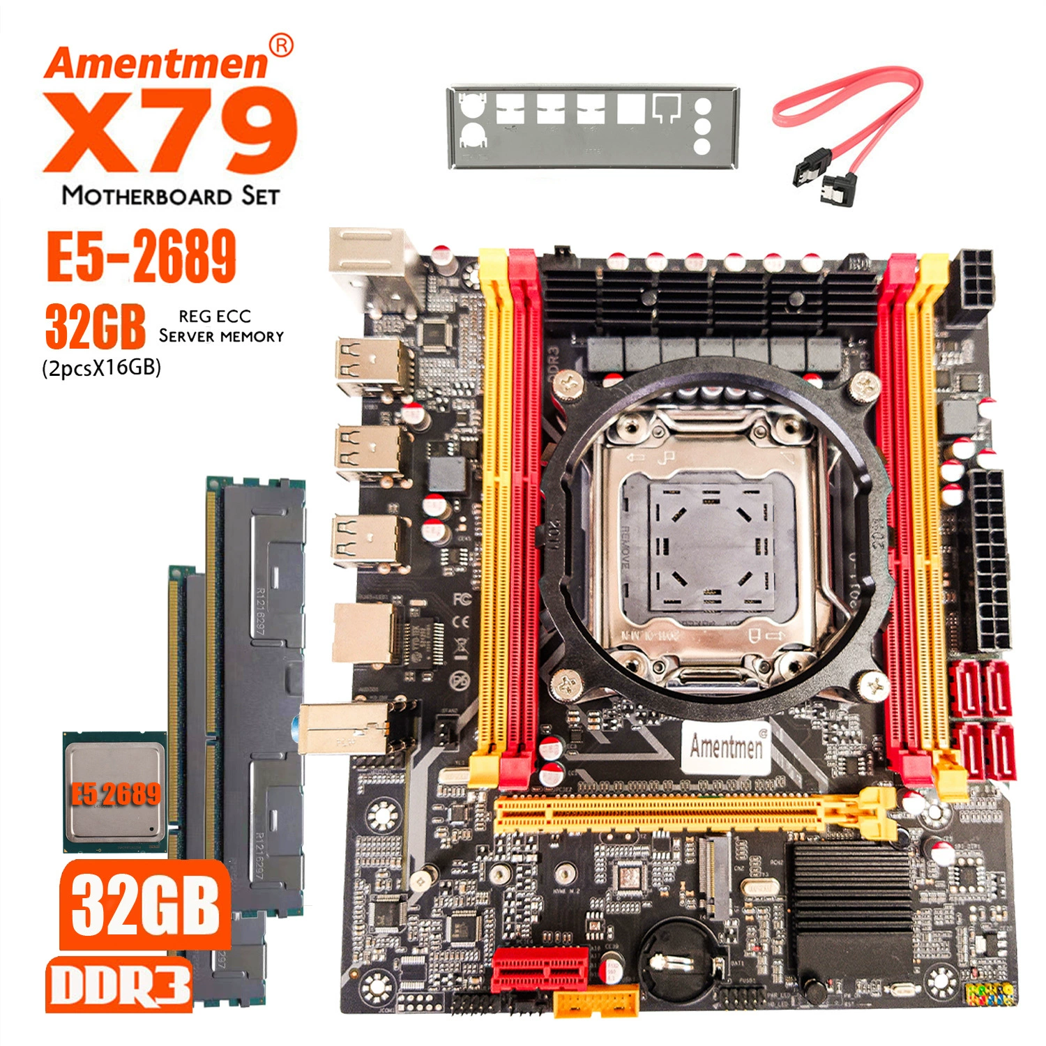 The new X79 motherboard with 2689 CPU 2 16G 1066 1333 memory desktop computer server set