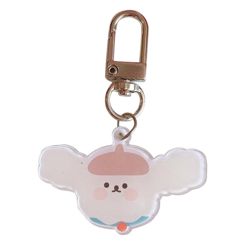 Colgante de oso con forma de corazón estilo japonés, accesorio para mochila, amuleto para niña, llavero de moda, decoración para bolso, celebridad de internet