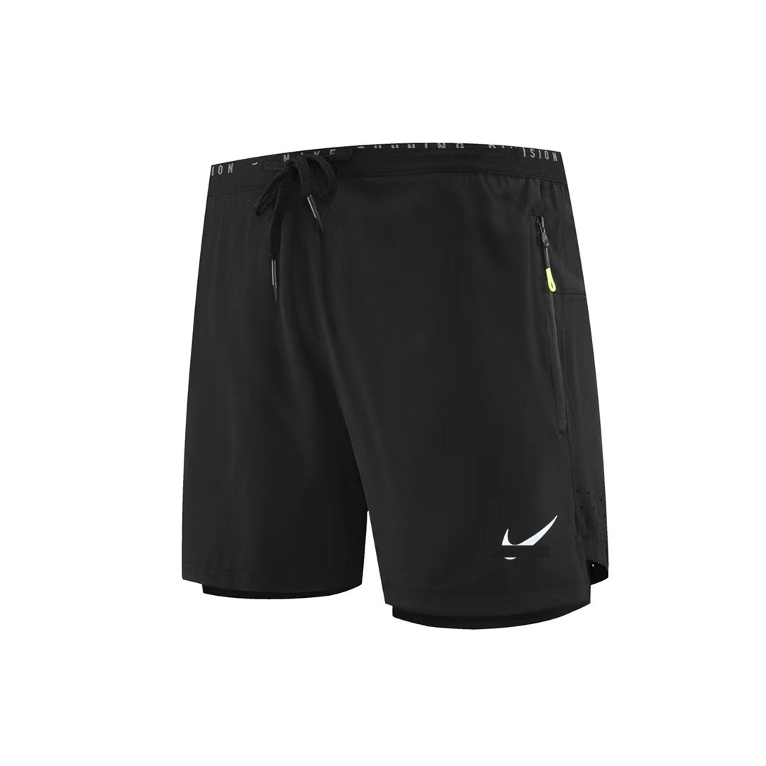2023 Casual American Fake Two-Piece Sports Shorts Men's Summer Quick-Dry Breathable Stretch Basketball Training Base Three-Piece Pants