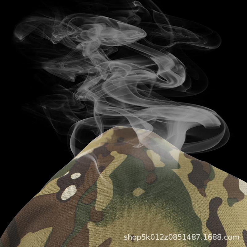 Máscara de ciclismo delgada camuflaje al aire libre turbante mágico multifuncional transpirable cuello de cuello de malla turbante transfronterizo