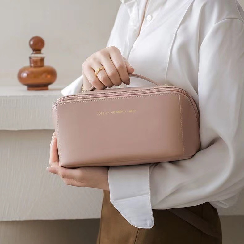 Almohada Portátil Bolsa de cosméticos ins alto sentido Internet celebridad pu bolsa de cosméticos bolsa de almacenamiento de viaje bolsa de gran capacidad de lavado bolso de las mujeres