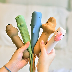 Animal Silicone Flashlight for Students, Portable Night Light, Cartoon Handheld Light, Rechargeable Handheld Lamp
