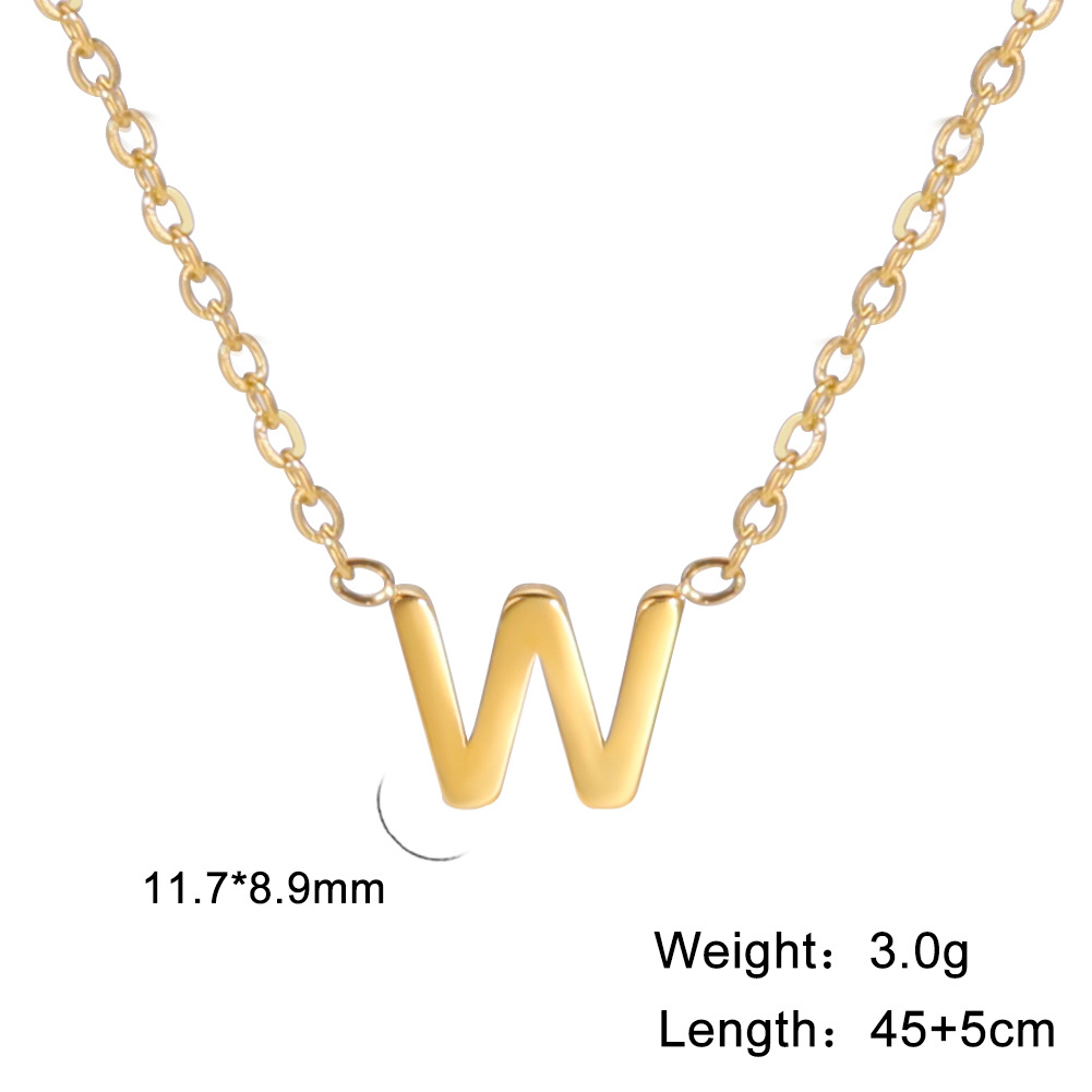 Golden, letter W