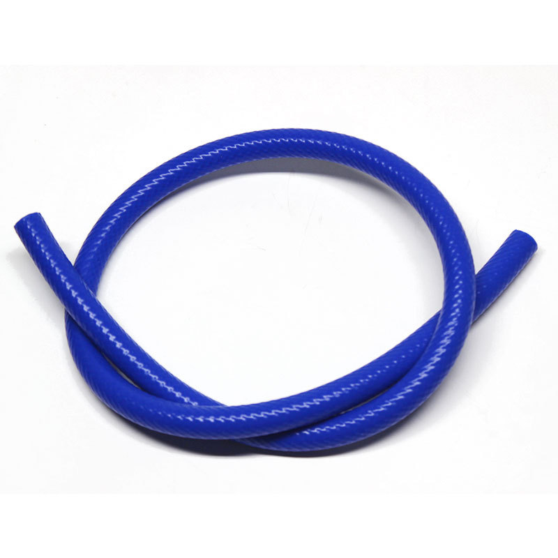 硅胶管耐高温耐压16mm水管双层厚蓝色夹线真空耐热编织硅橡胶软管