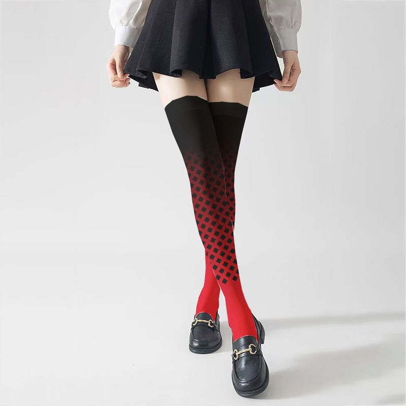 Sun Bin Tiger Year Skin Cos Stockings Soft Velvet Girl Students Knee-over-the-knee Stockings Secondary