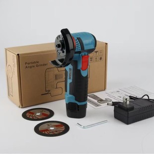 Cross-Border 12V Lithium Battery Mini Angle Grinder Small Polishing Machine Household Portable Popular Set Export Power Tools