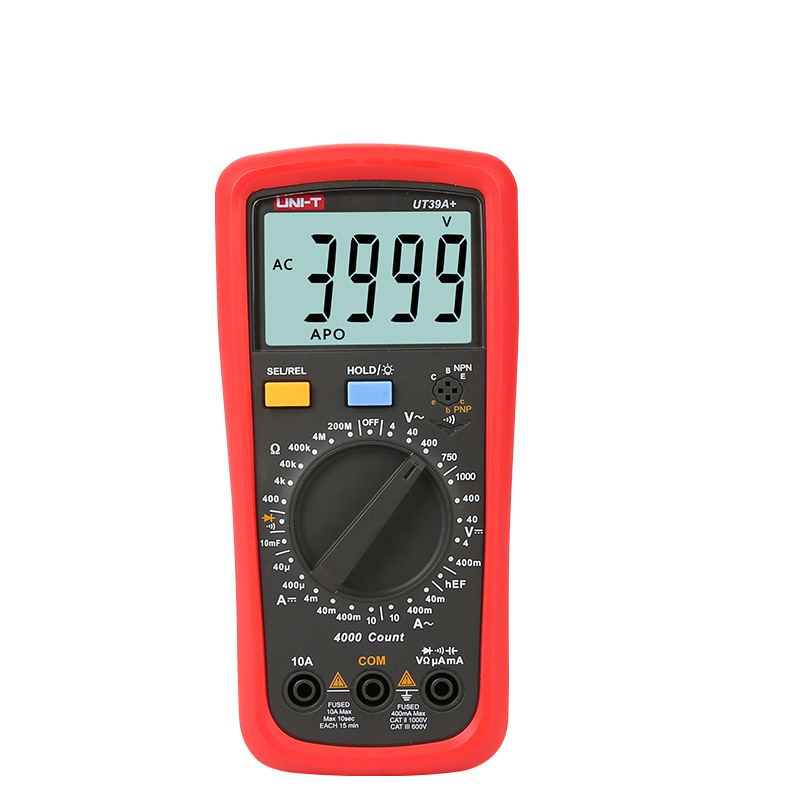 优利德UT39A+/UT39C+/UT39E+数字万用表 带NCV非接触感应电工仪表