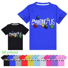 精棉 100-170 中大童短袖T恤 Among us  男女童短袖T恤T083