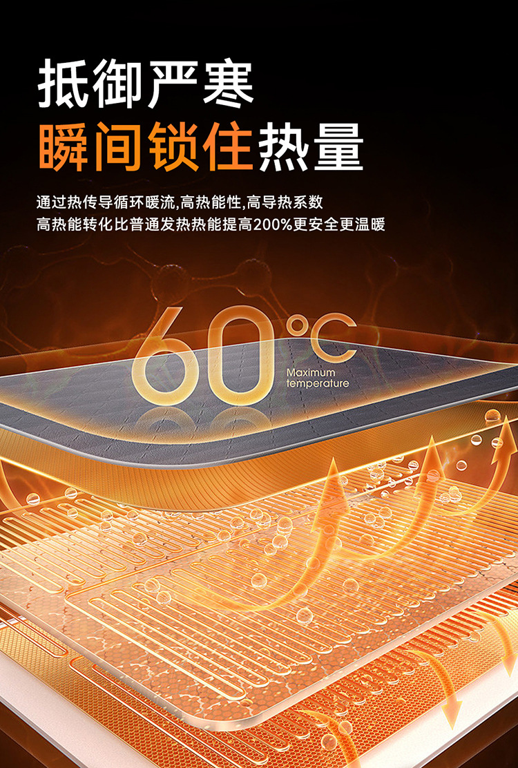 Winter Heating Car Seat Cushion 12V24V Universal Multi-Strand Safety Heating Pad Single Piece for Car Use